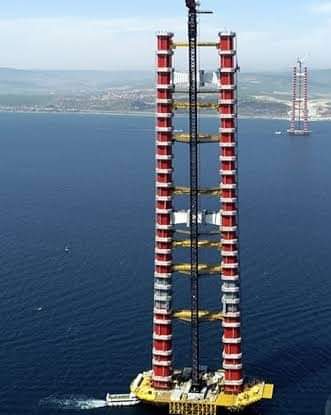 2023 m uzunluğunda dünyanın en uzun, 318 m yüksekliğinde dünyanın en yüksek, 1915 Çanakkale köprüsü