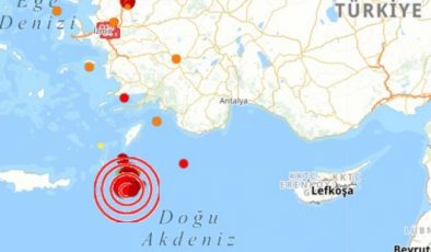 Akdeniz beşik gibi sallanıyor: 20 dakikada 7 deprem oldu!