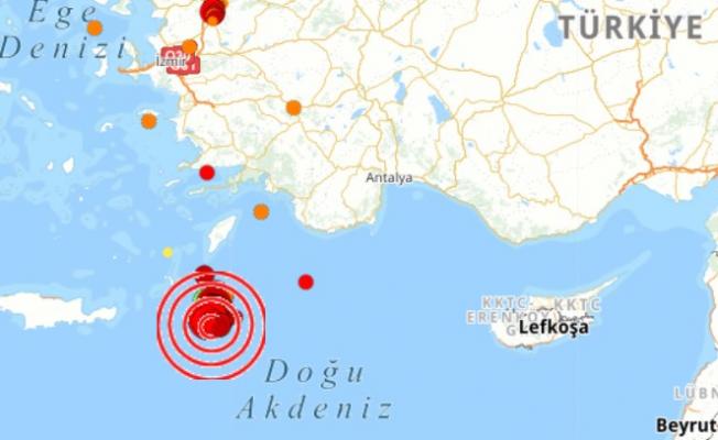 Akdeniz beşik gibi sallanıyor: 20 dakikada 7 deprem oldu!
