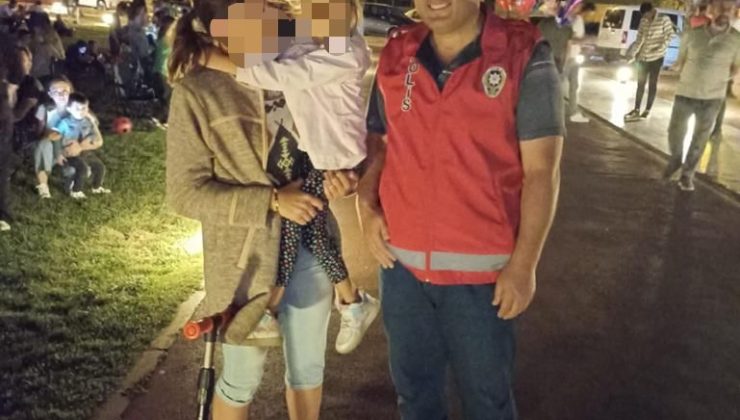 Kaybolan küçük kızı polis ekipleri ailesine kavuşturdu