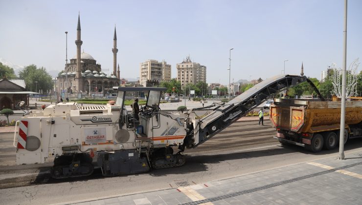 Kayseri büyükşehir belediyesi asfalt çalışmaları