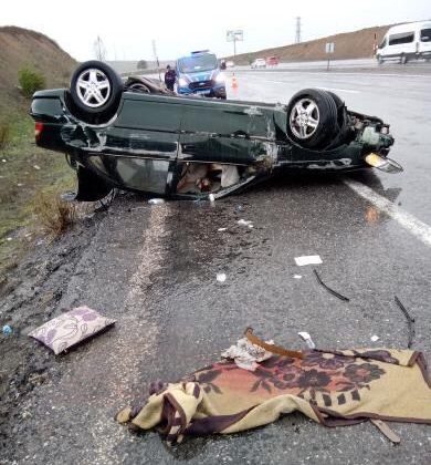 Kayseri’de trafik kazası: 1’i ağır 5 yaralı