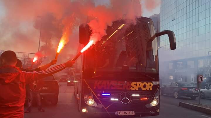 Kayserispor Fenerbahçe maçı için İstanbul’da…