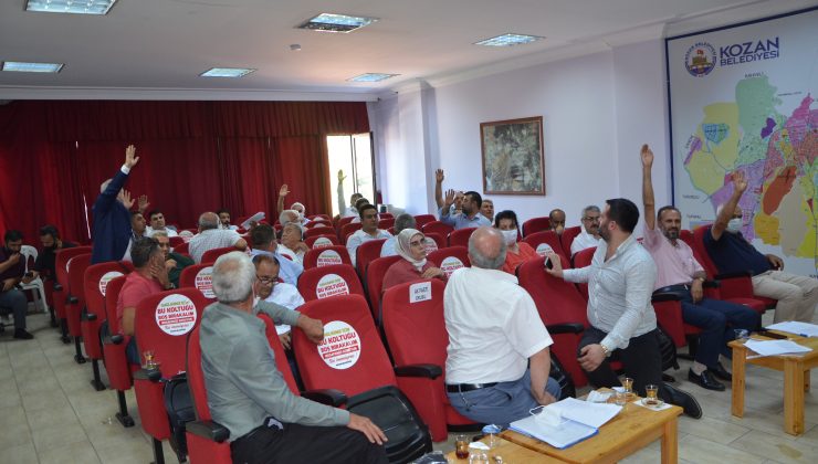 Kozan Belediye Meclisi toplandı