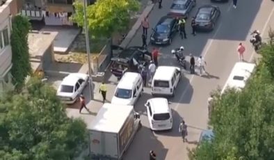 Polisin ‘dur’ ihtarına uymayan sürücü kaza yaptı