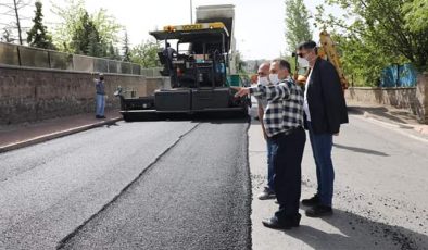 Talas Belediyesi asfalt çalışmaları