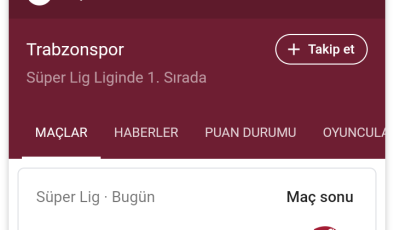 Trabzonspor lige iyi başladı.1-3