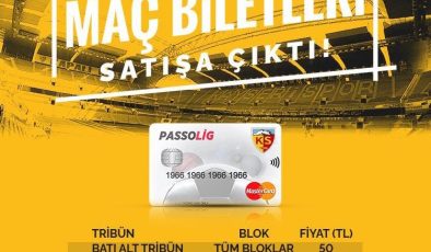 Kayserispor – Gençlerbirliği maç biletleri satışa çıktı