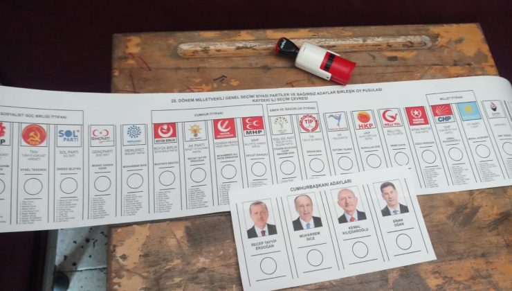 Kayseri’de oyların yüzde 63,33’ünü Erdoğan aldı