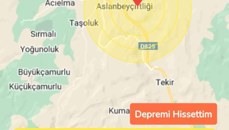 Kahramanmaraş de 4.5 şiddetinde deprem