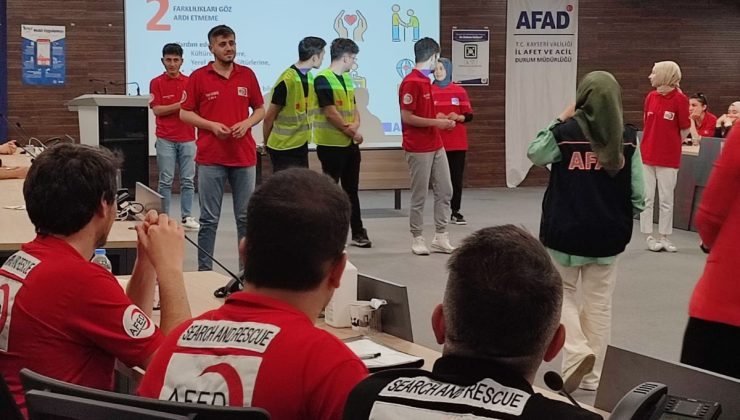 AFAD, AFED Arama Kurtarma Derneği gönüllülerine eğitim verdi