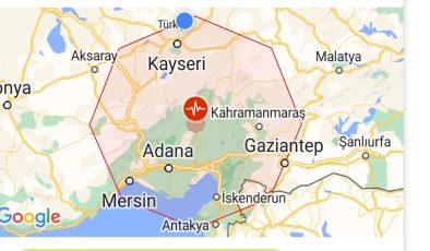 Adana da 5.5 şiddetinde deprem oldu