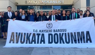 Kayseri Barosu’ndan avukat cinayetlerine tepki