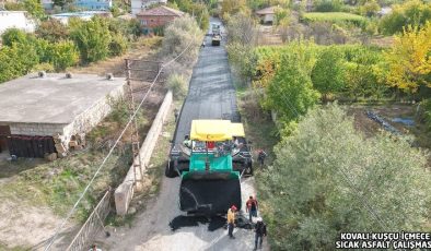 Yeşilhisar’ın kırsal mahallelerinde asfalt yol çalışmaları devam ediyor