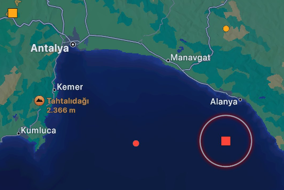 Antalya’da 4.2 büyüklüğünde deprem