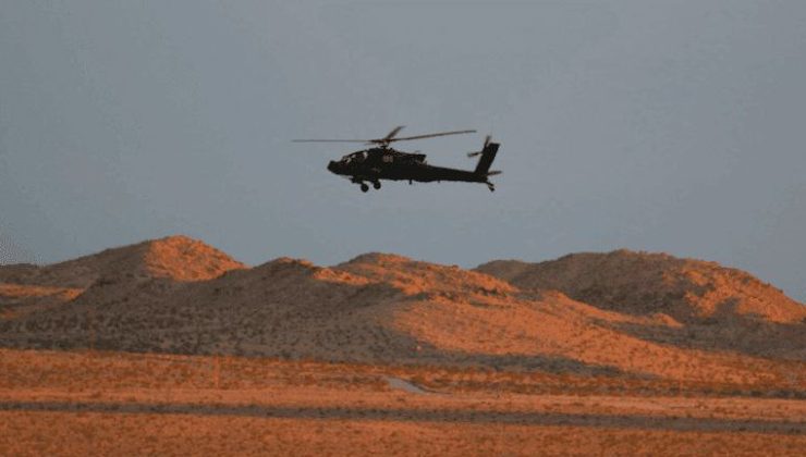 Apache AH-64 helikopteri düştü