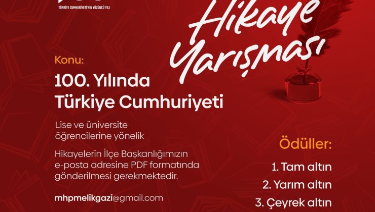MHP Melikgazi’den ödüllü hikaye yarışması