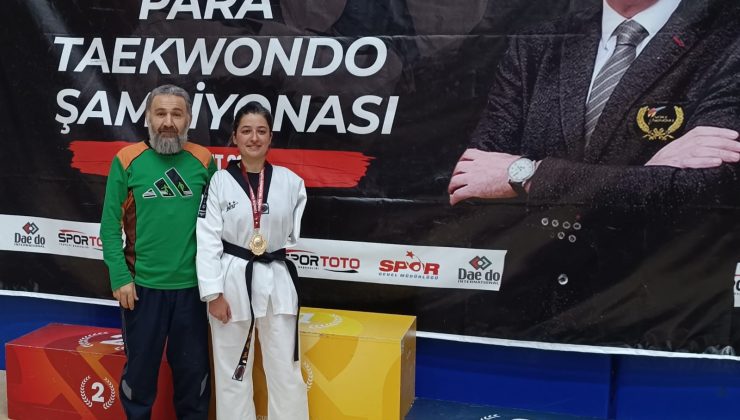 Taekwondo Türkiye Şampiyonasında Kayserili sporcu şampiyon oldu