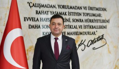 Kayseri OSB Başkanı Yalçın’dan 23 Nisan Ulusal Egemenlik ve Çocuk Bayramı mesajı