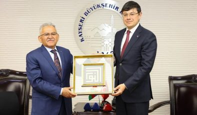 Kardeş Azerbaycan heyetinden Başkan Büyükkılıç’a ziyaret