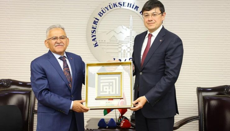 Kardeş Azerbaycan heyetinden Başkan Büyükkılıç’a ziyaret