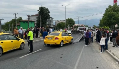 Trafikte yarış kazayla sonuçlandı